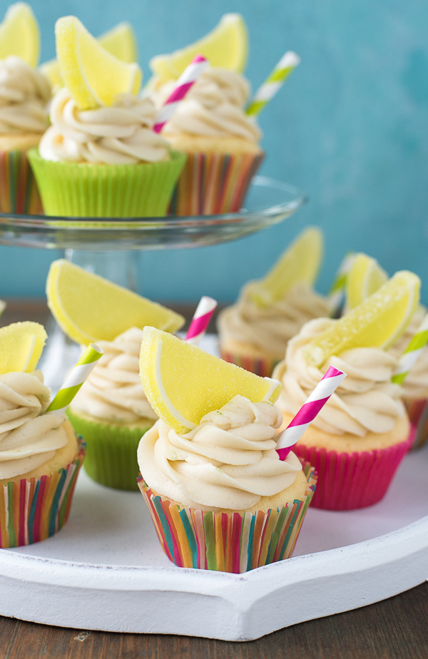 Margarita Cupcakes with Cream Cheese Lime Frosting