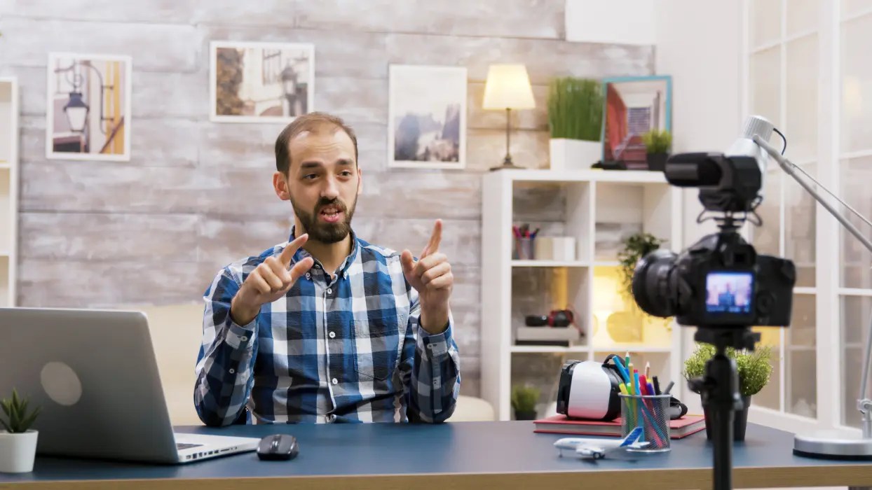 A Digital Creator creating content