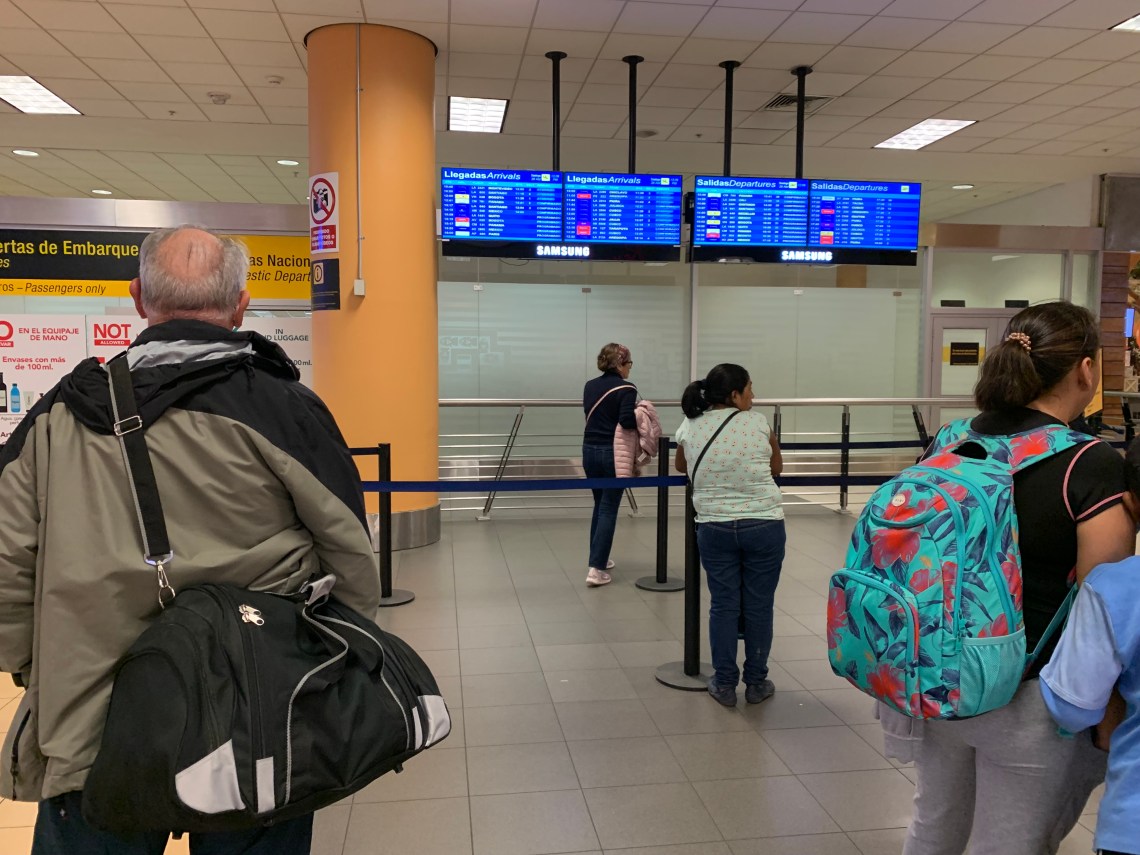 Embarque do Aeroporto de Lima