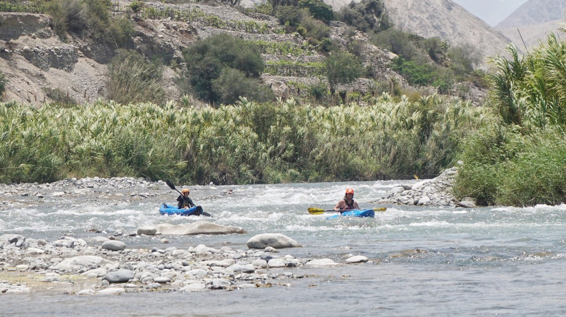 canoagem em Lunahuana