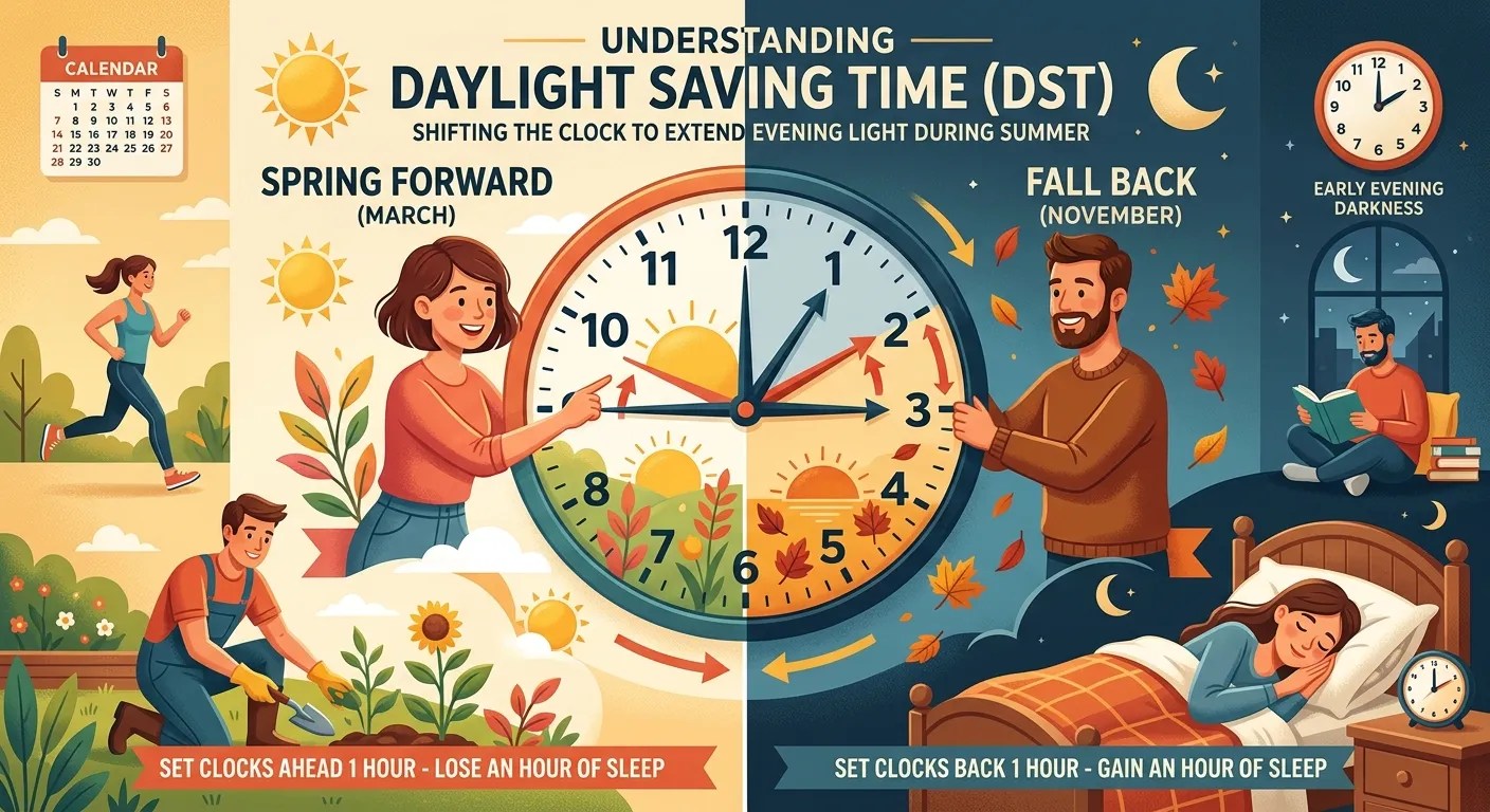 Daylight Saving Time Illustration