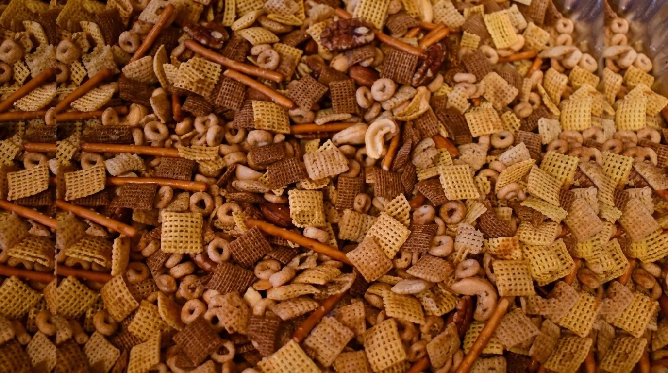 Holiday snack trash mix