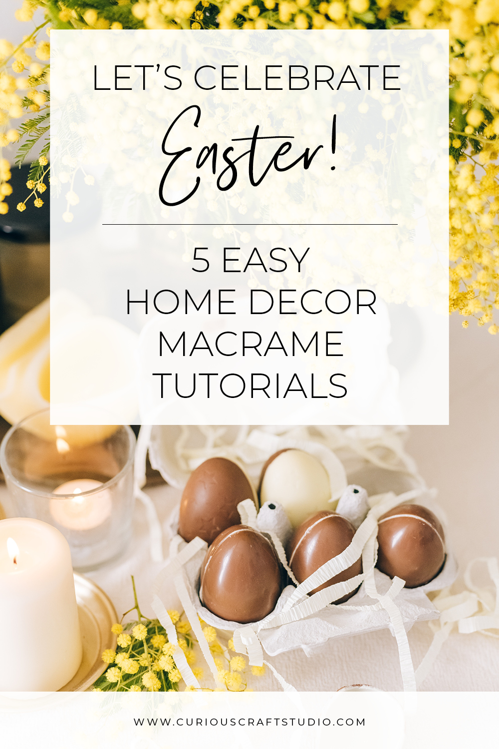 easter macrame home decor tutorial