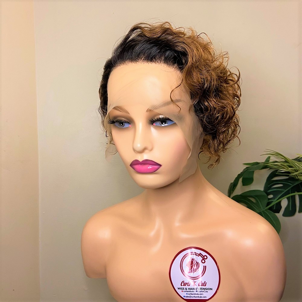 Wig Diane - Pixie Curly Frontal Illusion Wig - Image 3