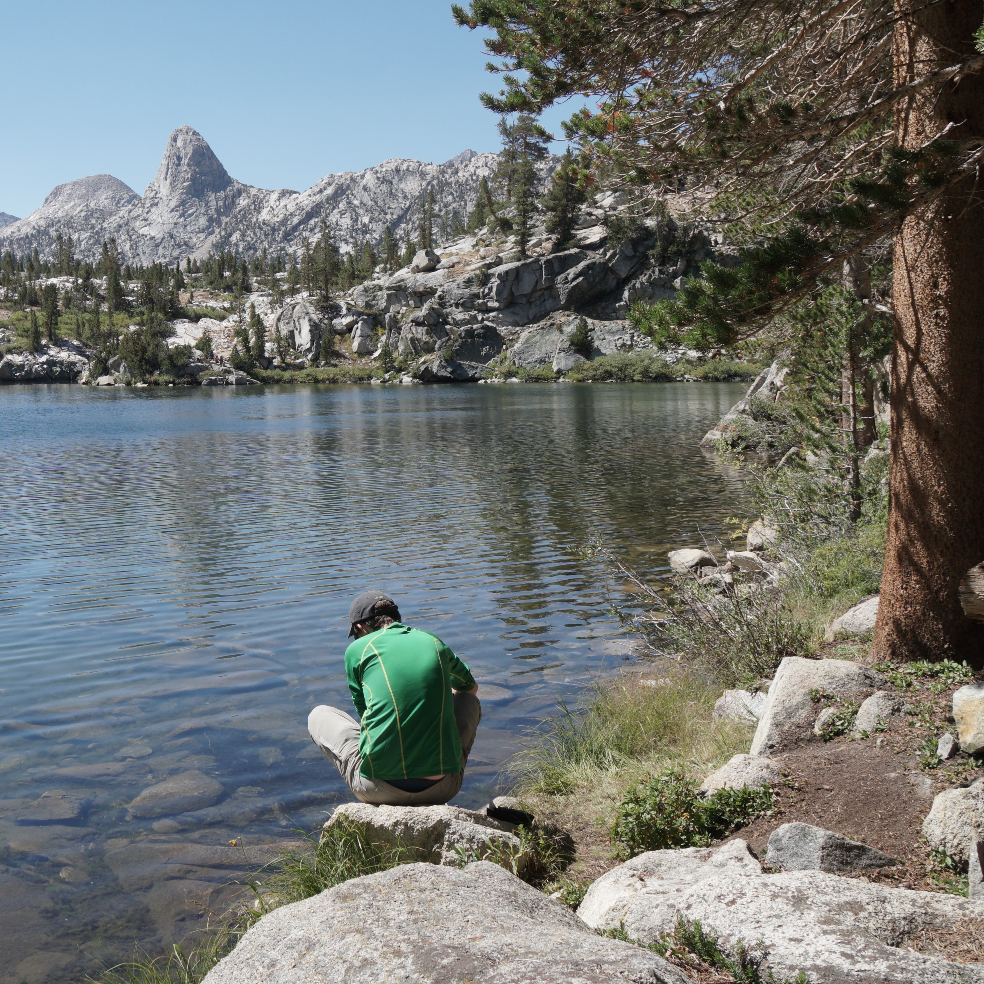 there is calm in every pause [Dollar Lake, view to Fin Dome]