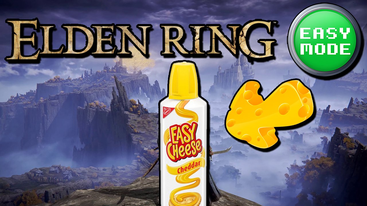 elden ring easy mode hard difficulty difficult cheese cheesing funny bear knight