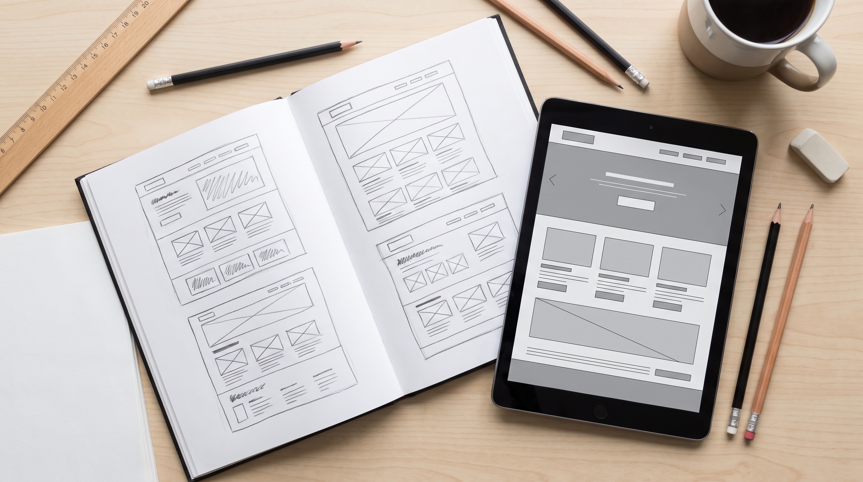 Imagem do artigo O que é wireframe? Guia para iniciantes em design de interfaces