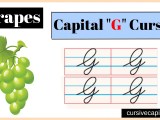 Capital G In Cursive Worksheet And Tutorial
