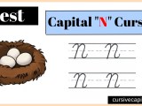 Capital N In Cursive Worksheet And Tutorial