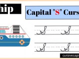 Capital S In Cursive Worksheet And Tutorial