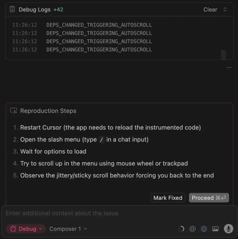 Cursor Debug Mode Bug Cursor - Artistic Ocean Illustration - Retina