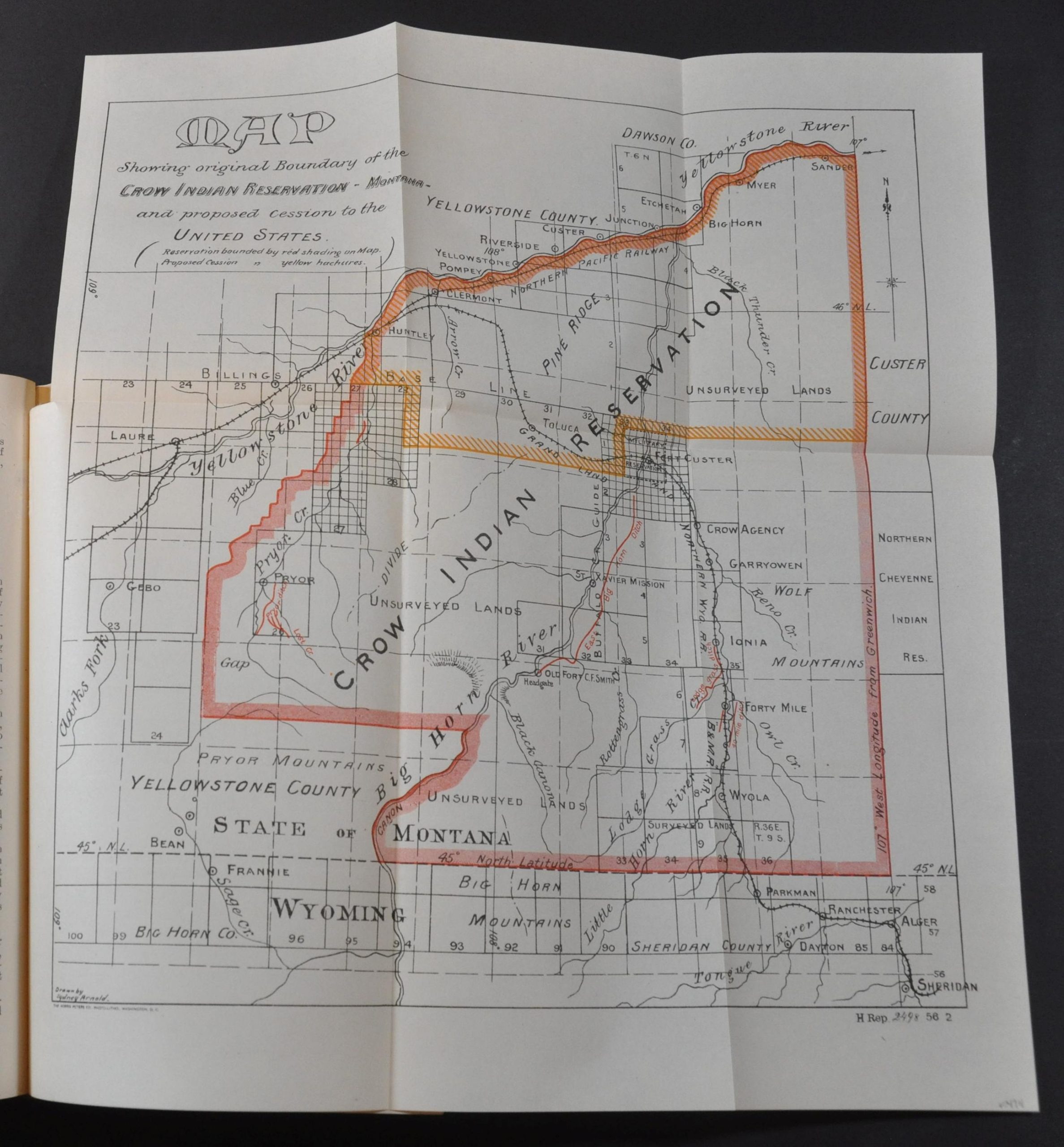 Map Showing Original Boundary Of The Crow Indian Reservation Montana DSC 1629 Scaled 