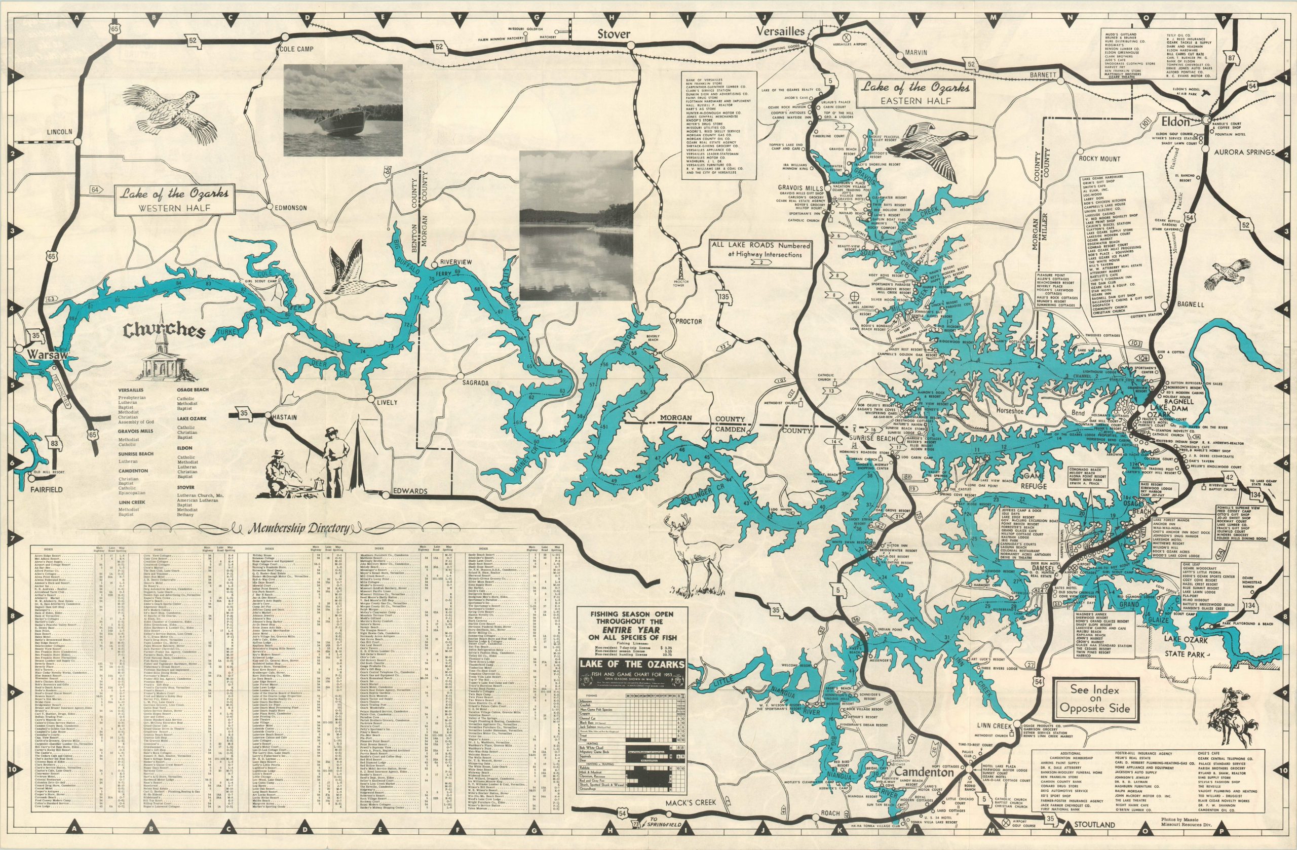 Mapa De Carreteras Del Lago Ozarks Missouri Map 2021 03 01 33.97x22.27 Inv2020.1 Scaled 