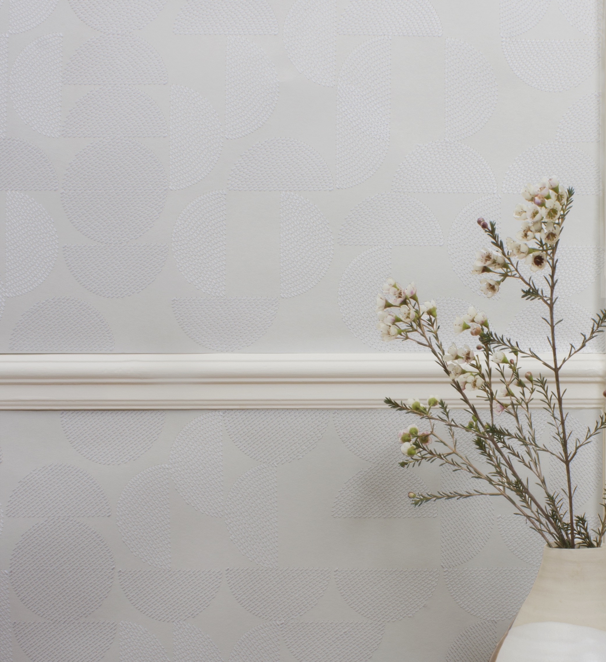 ARC EMBROIDERED WALLPAPER | Paperwhite