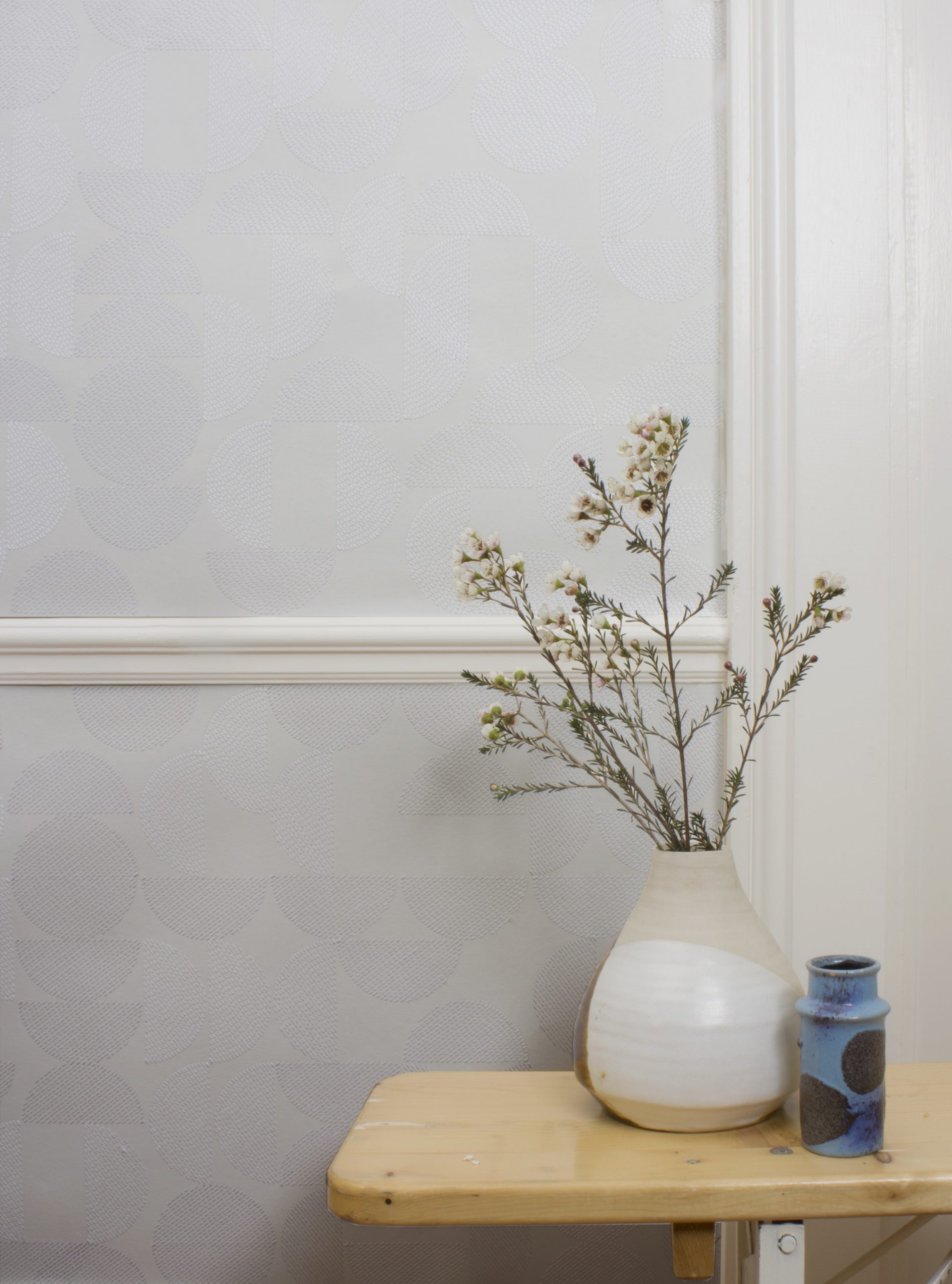 ARC EMBROIDERED WALLPAPER | Paperwhite