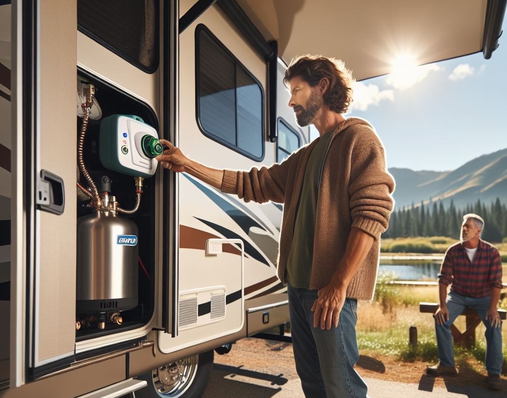 How to reset rv hot water heater?