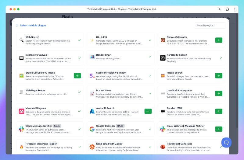 Typingmind Teams Plugins - Premium Sunset Design Gallery - 8K