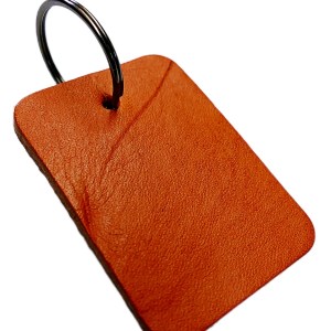Rectangle Tan Keychain - Gunmetal