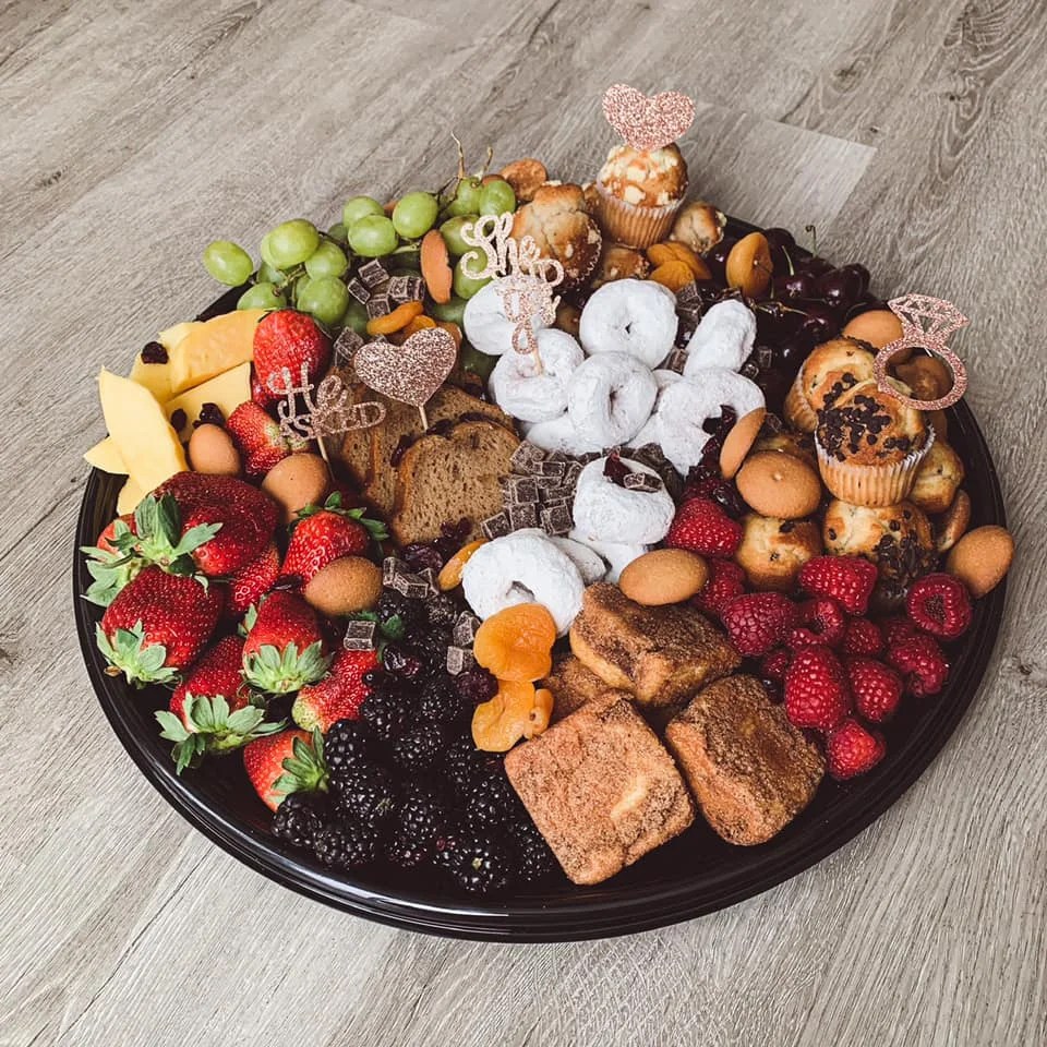 Wedding Day Charcuterie Board For A Bridal Party