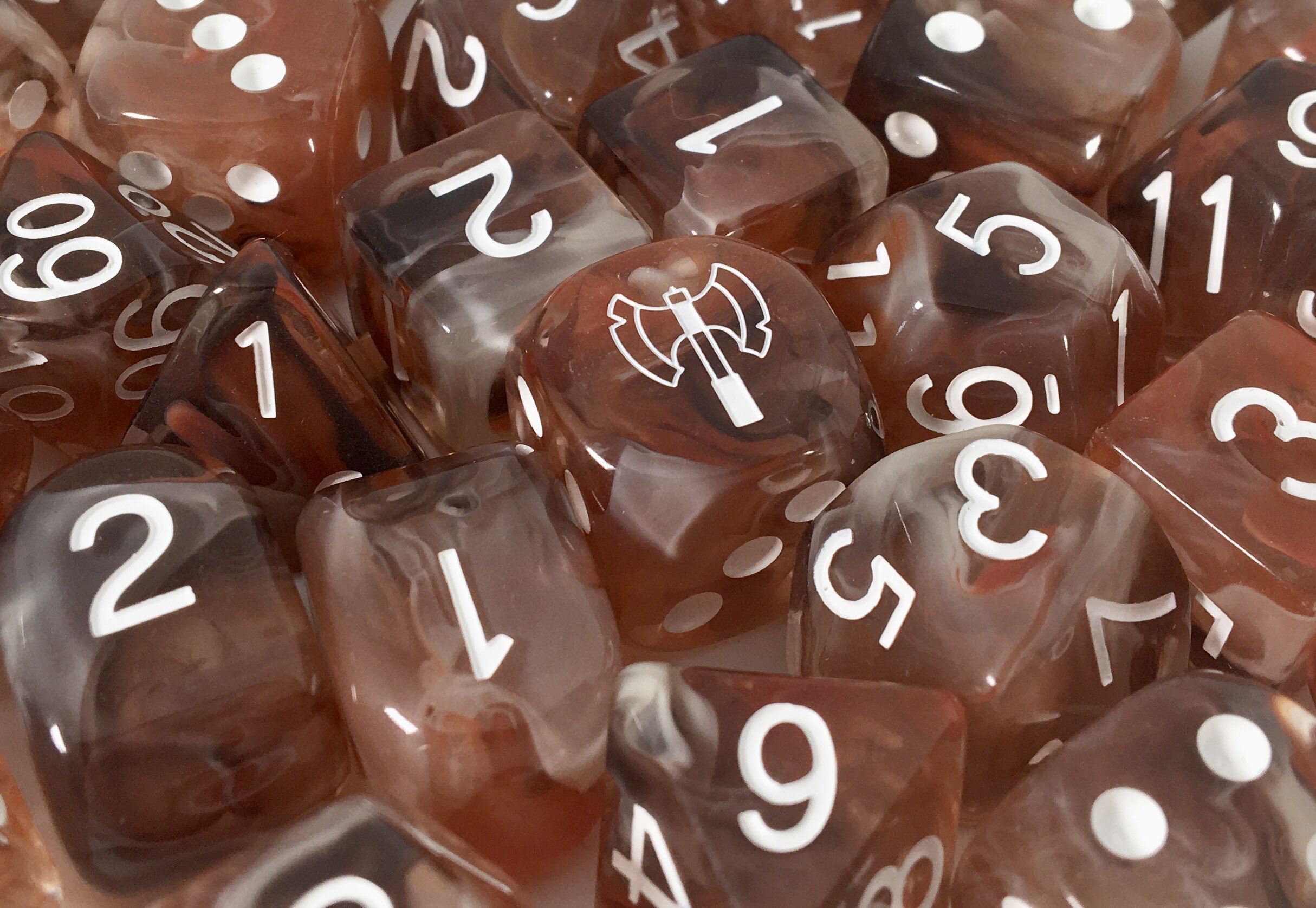 Barbarians Rage D&D Dice Color