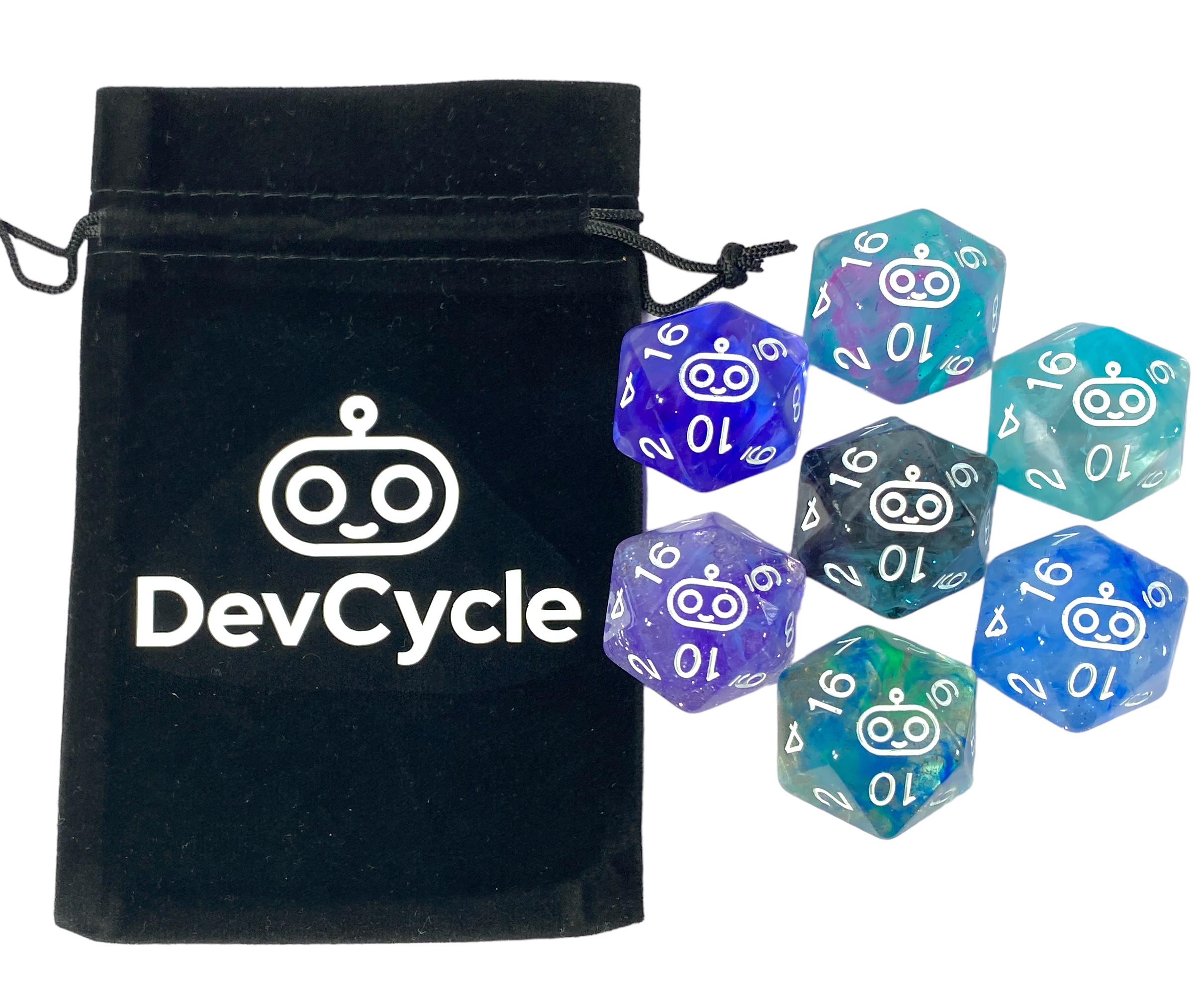 DevCycle Custom Dice & Bag