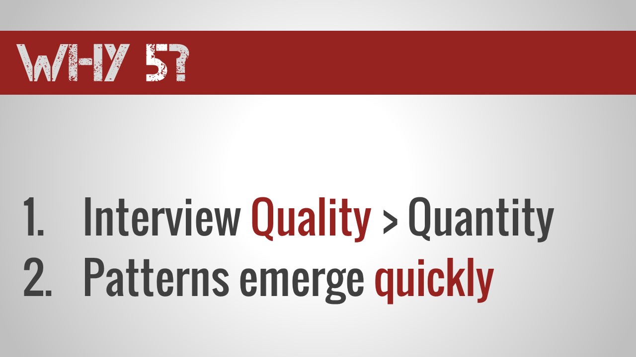 patterns emerge very quickly