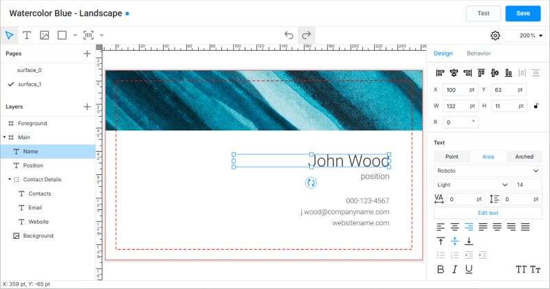 Overview Template Editor - Mobile Ocean Patterns for Desktop