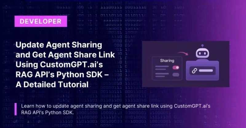 Update Agent Sharing And Get Agent Share Link Using Customgpt Rag Api - 4K Sunset Backgrounds for Desktop