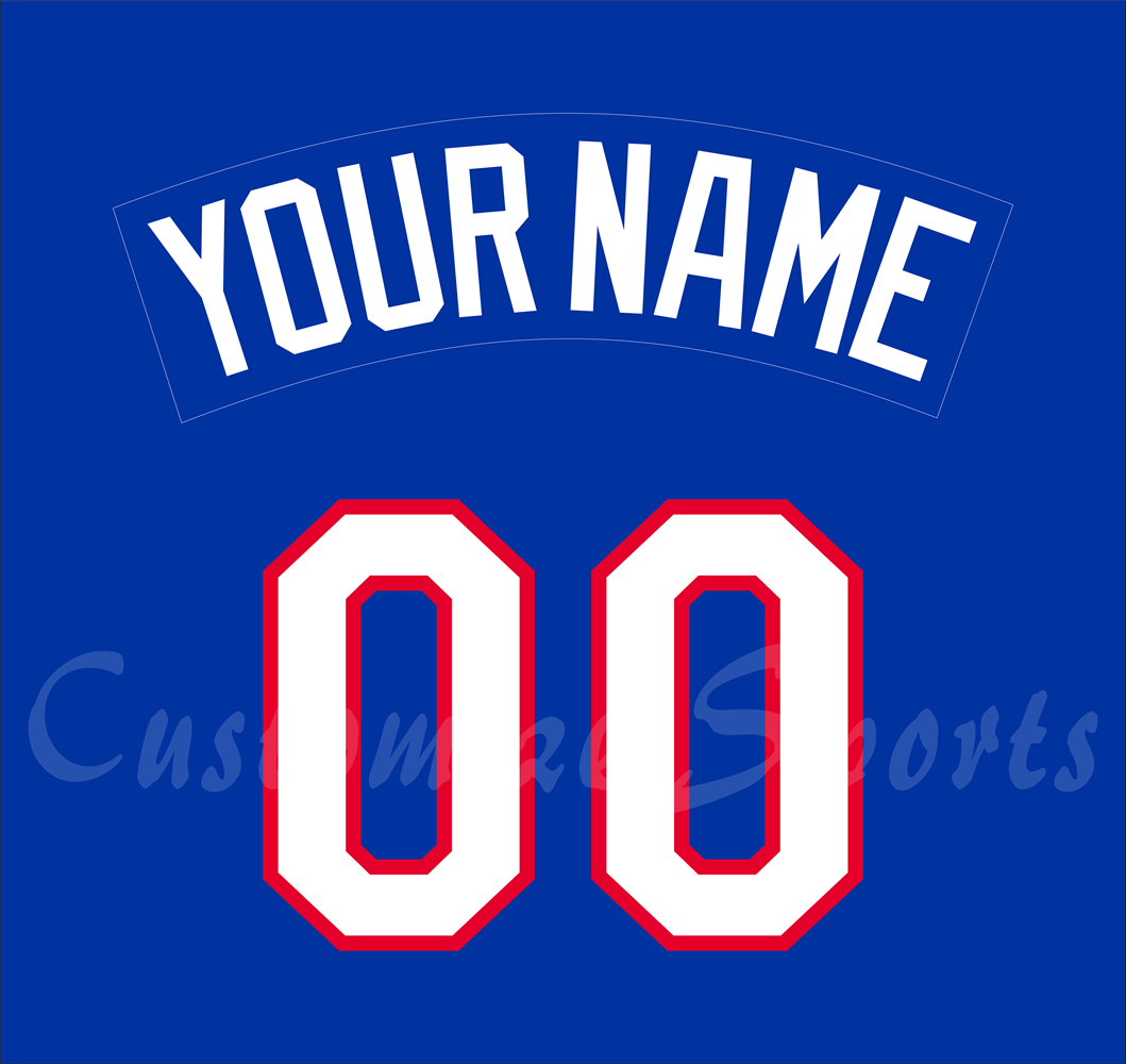Baseball Texas Rangers Customized Number Kit for 1983 Road Jersey