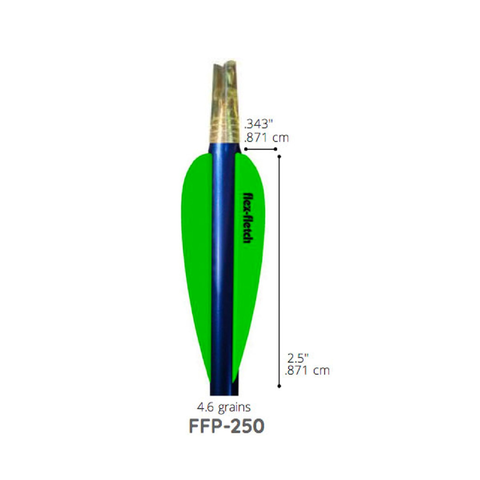 Alternative view of Flex-Fletch Vanes FFP 250