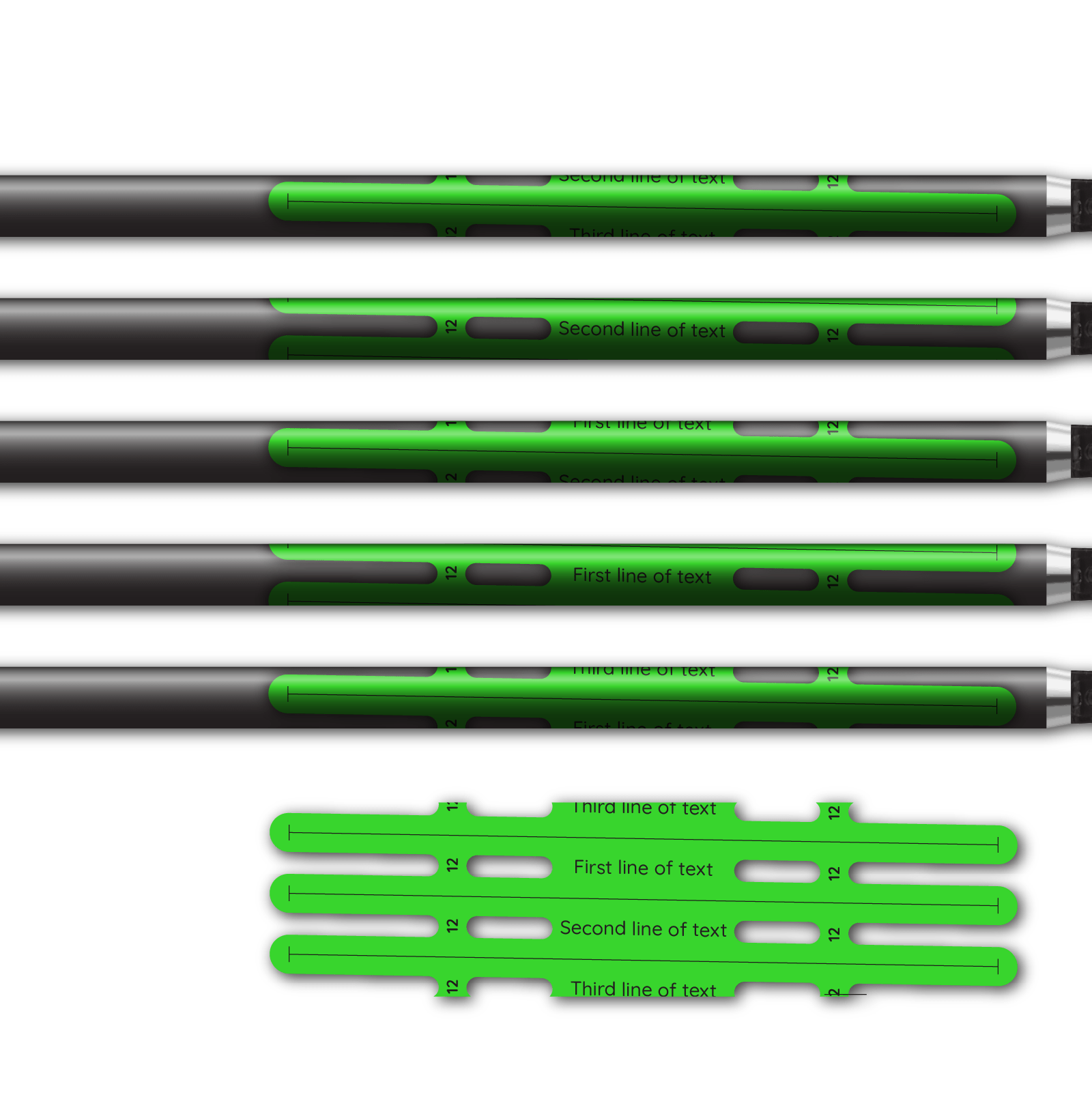 Alternative view of Vortex - Fluorescent Green