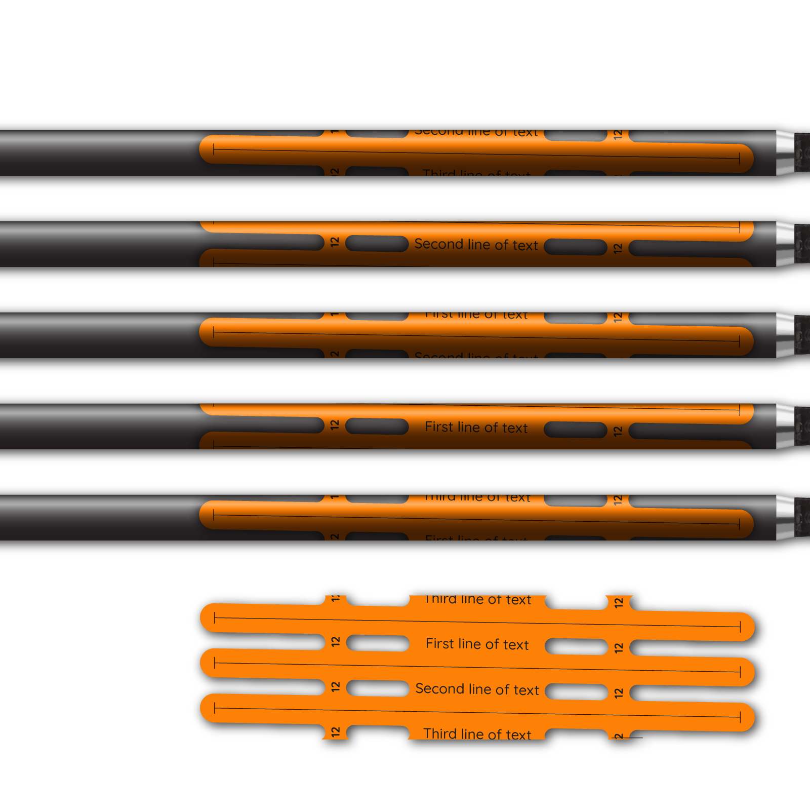 Alternative view of Vortex - Fluorescent Orange