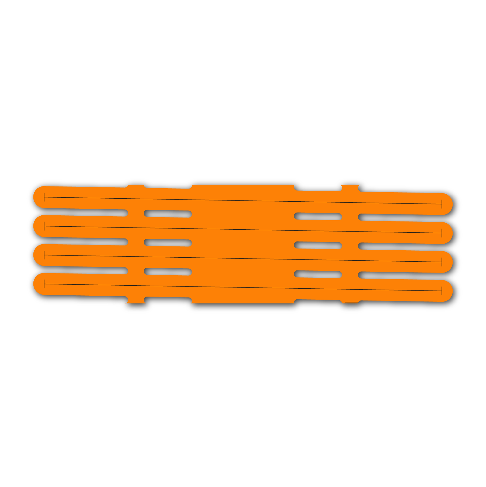 4 fletch Vortex - Fluor Orange