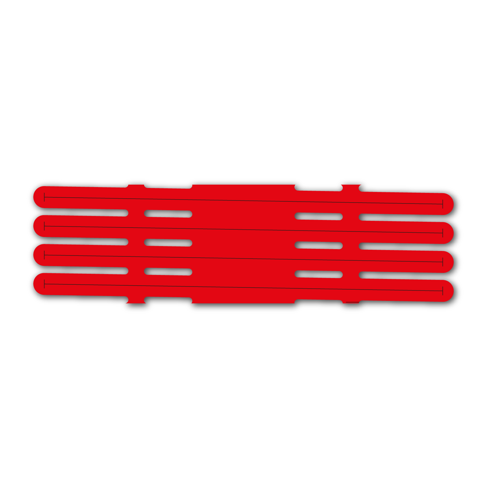 4 fletch Vortex - Fluor Red