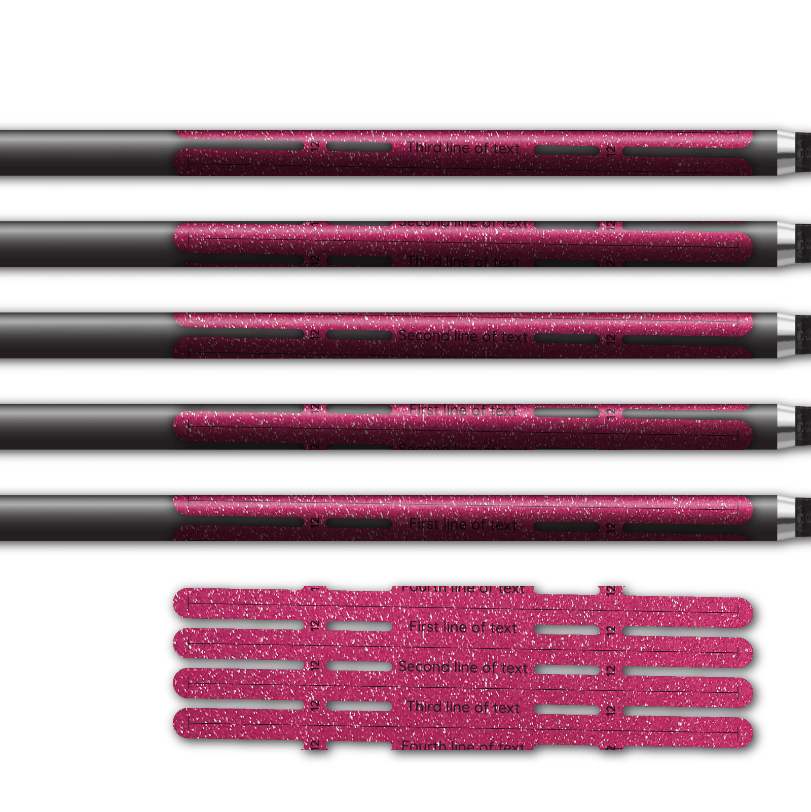 Alternative view of 4 Fletch Vortex - Glitter Pink