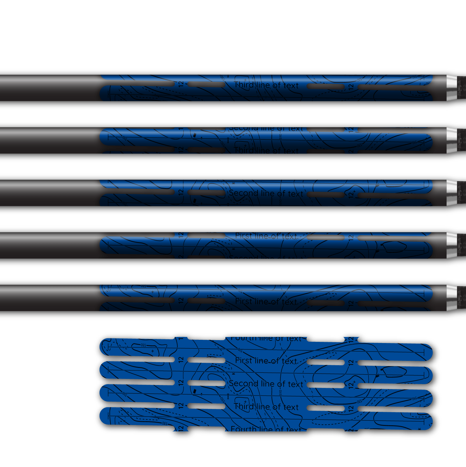 Alternative view of 4 fletch Vortex - Into the Outdoors Blue