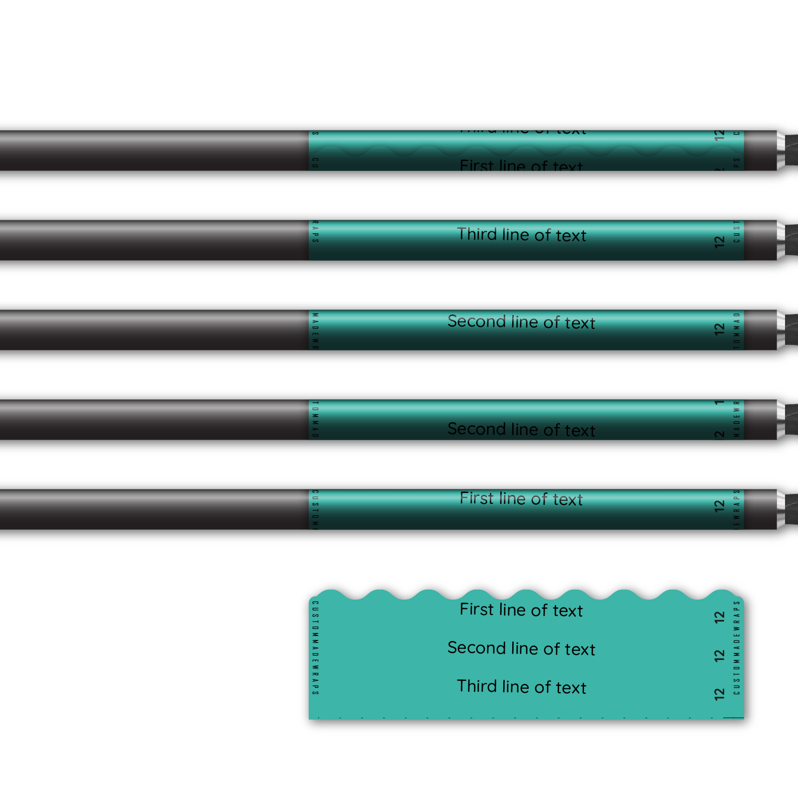 Alternative view of Shorty Wave Edge - Aqua