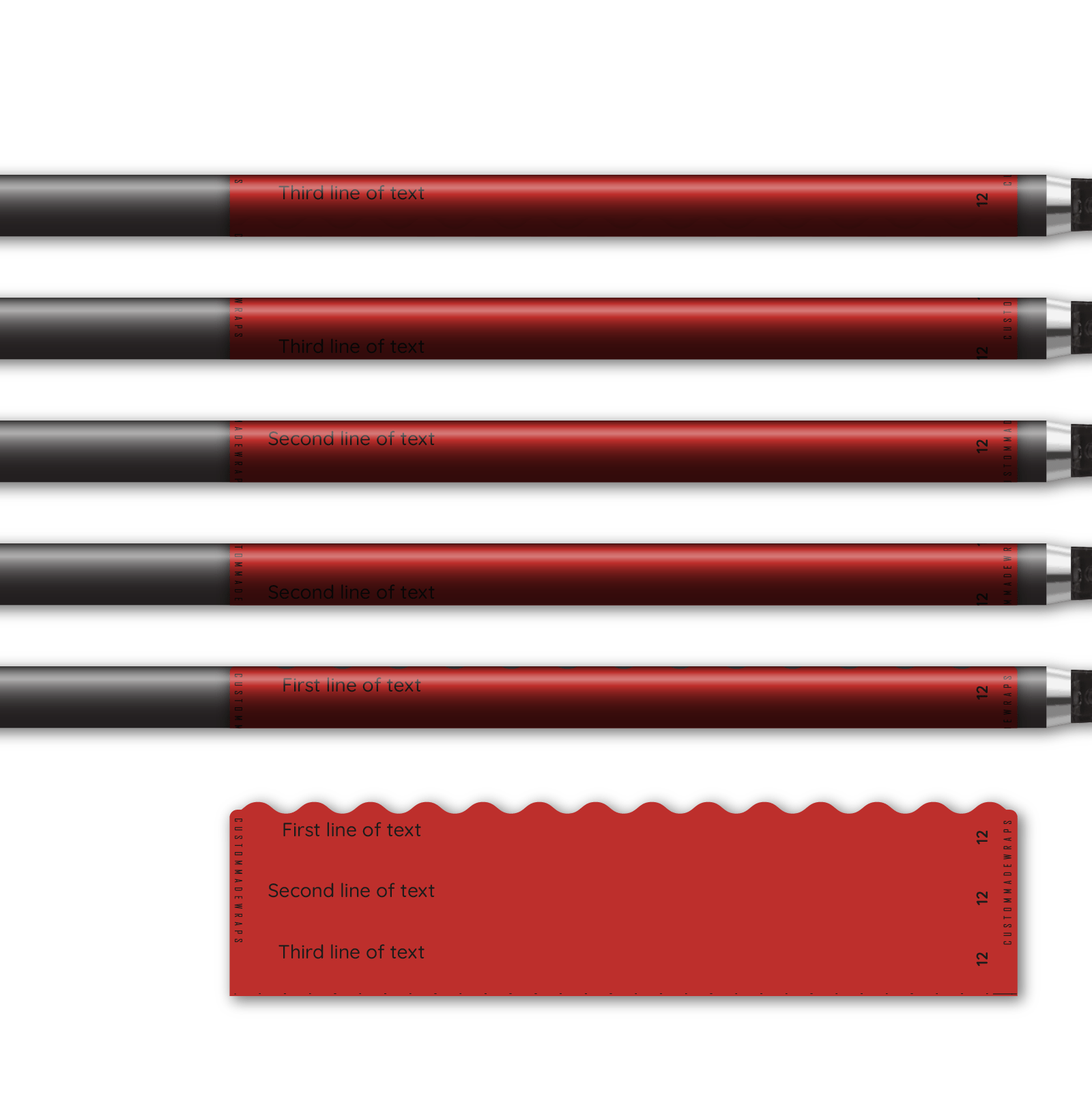 Alternative view of Wave Edge - Red