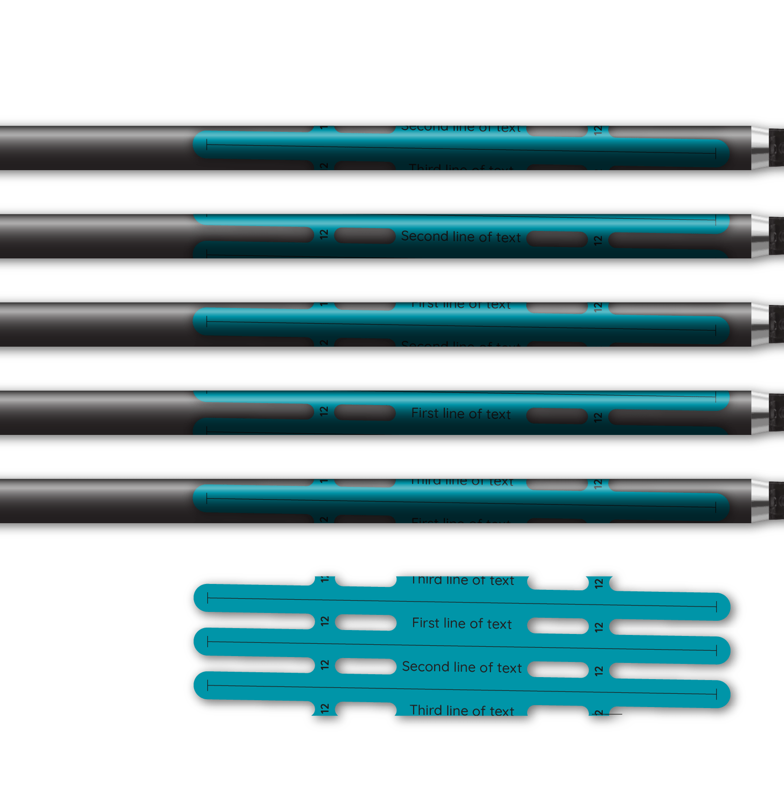 Alternative view of Vortex - Electric Teal