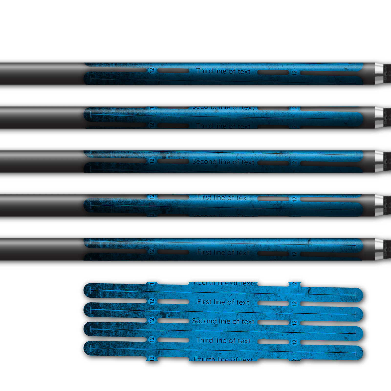 Alternative view of 4 fletch Vortex - Grunge Baby Blue
