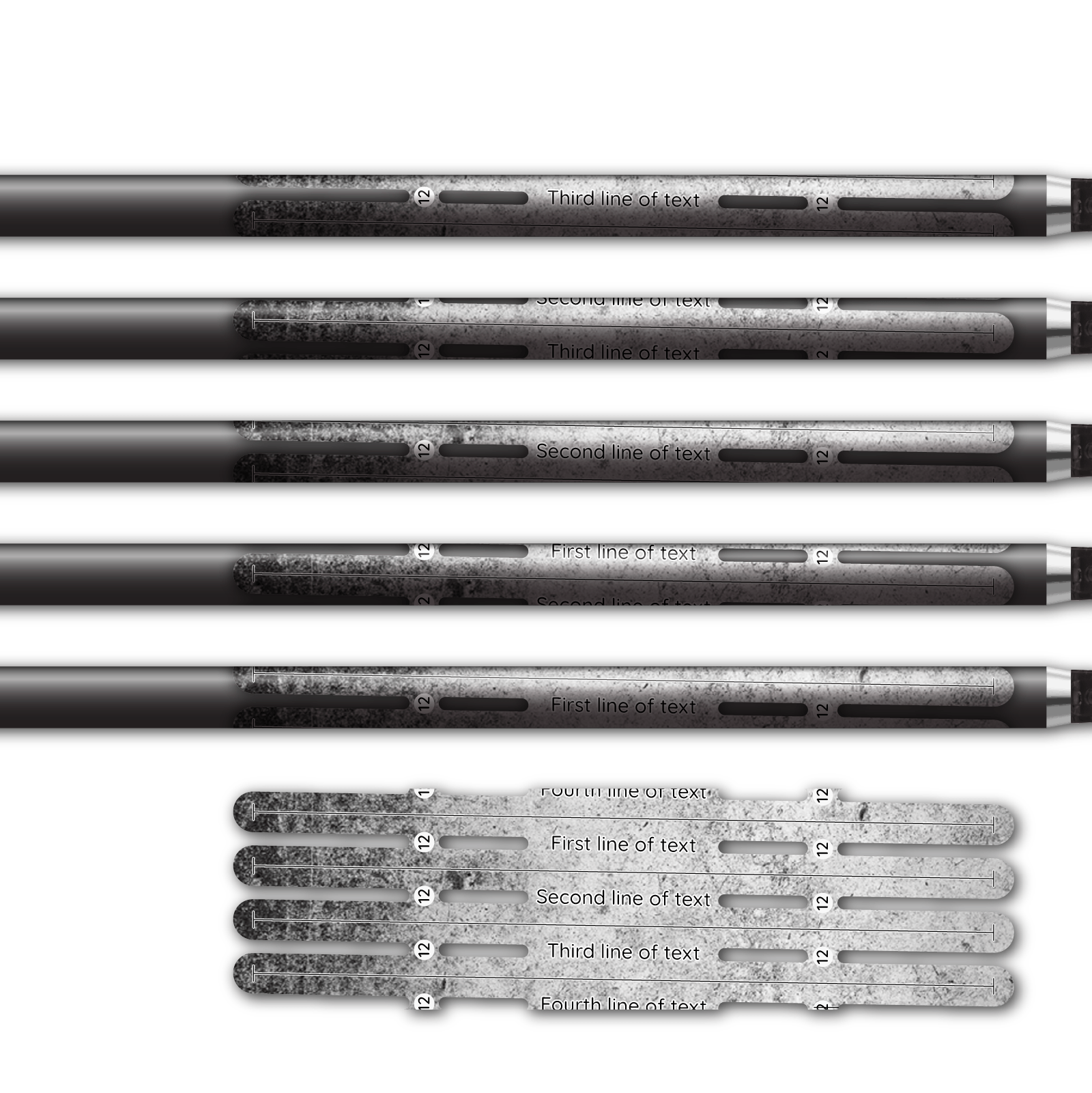 Alternative view of 4 fletch Vortex - Grunge Frost White