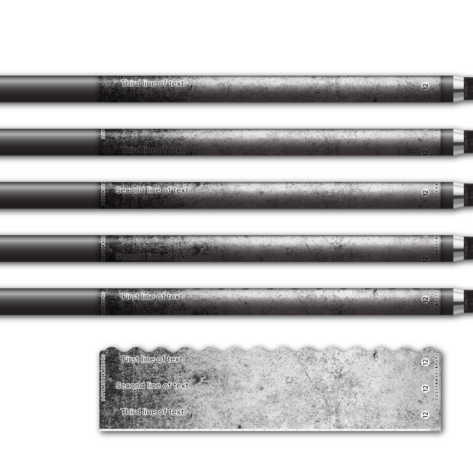 Alternative view of Wave Edge - Grunge Frost White