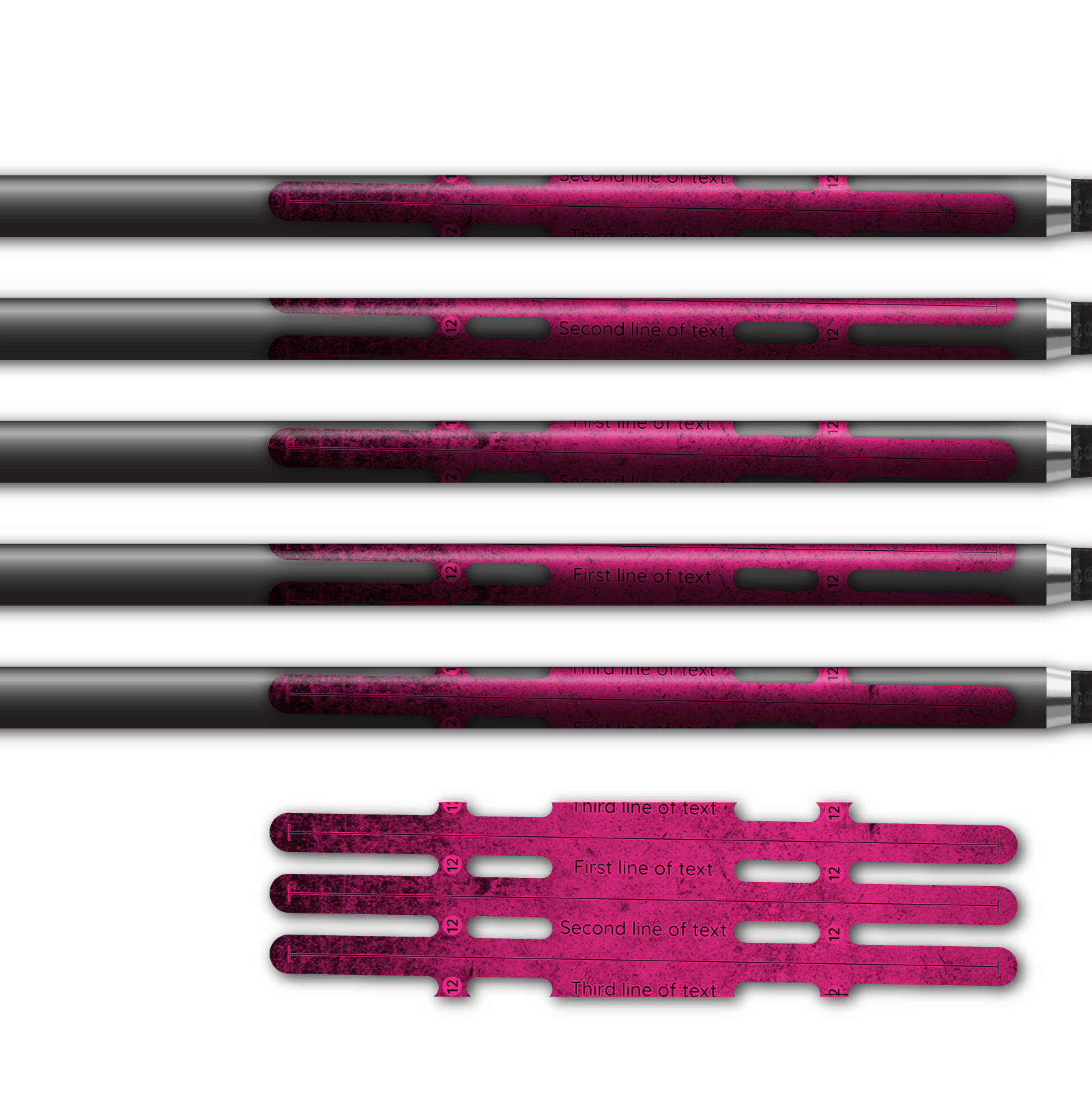 Alternative view of Vortex - Grunge Magenta