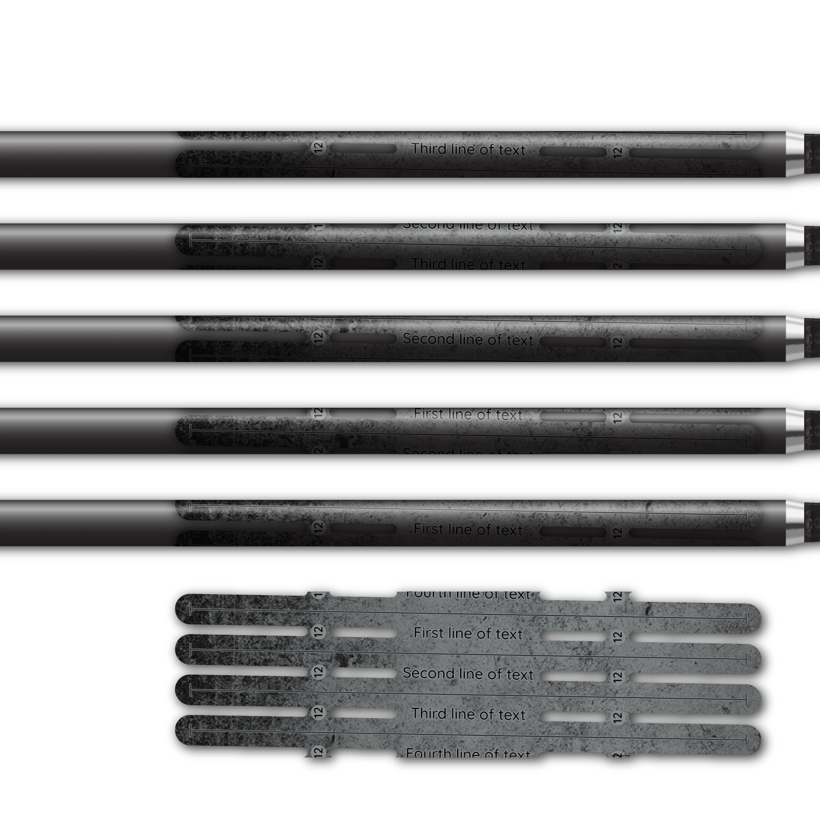 Alternative view of 4 fletch Vortex - Grunge Mercury Grey