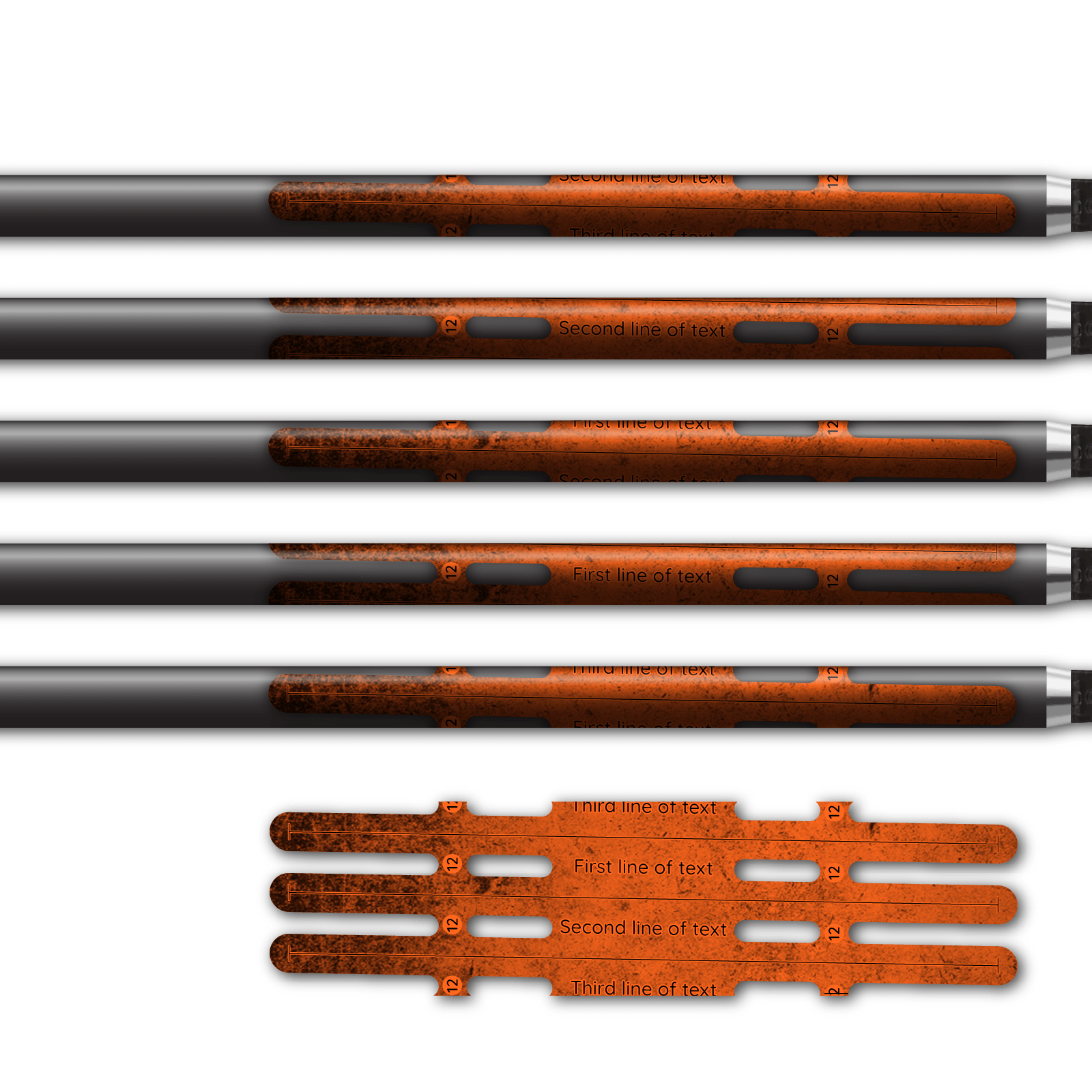 Alternative view of Vortex - Grunge Orange