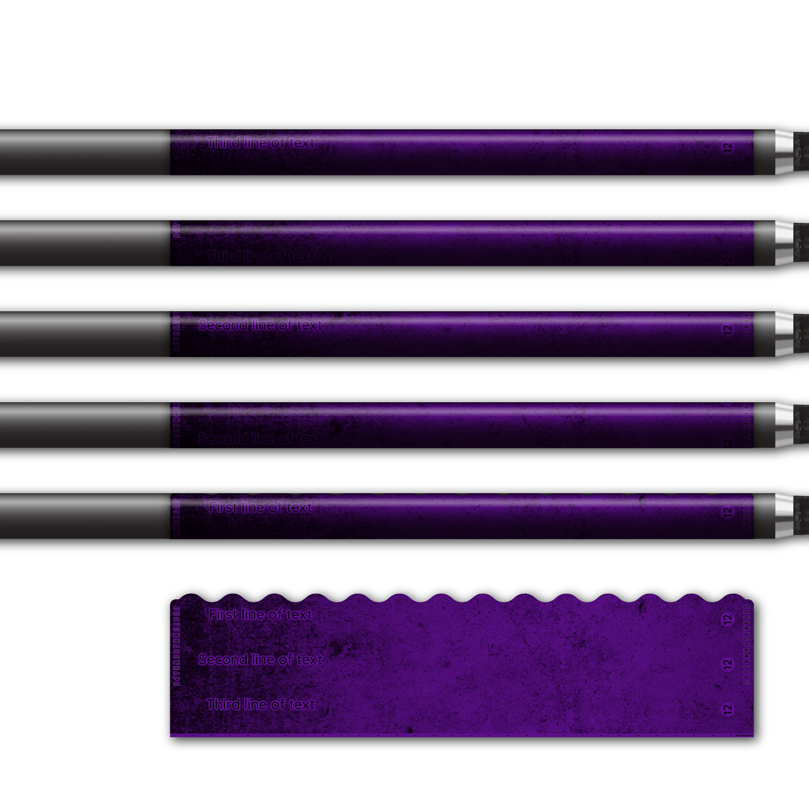 Alternative view of Wave Edge - Grunge Purple