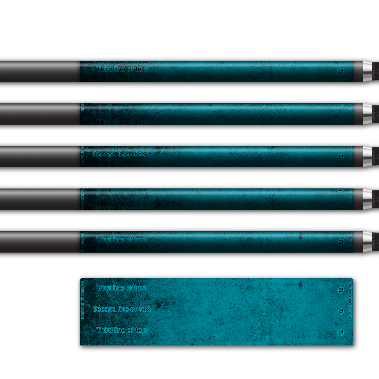 Alternative view of Regular - Grunge Electric Teal