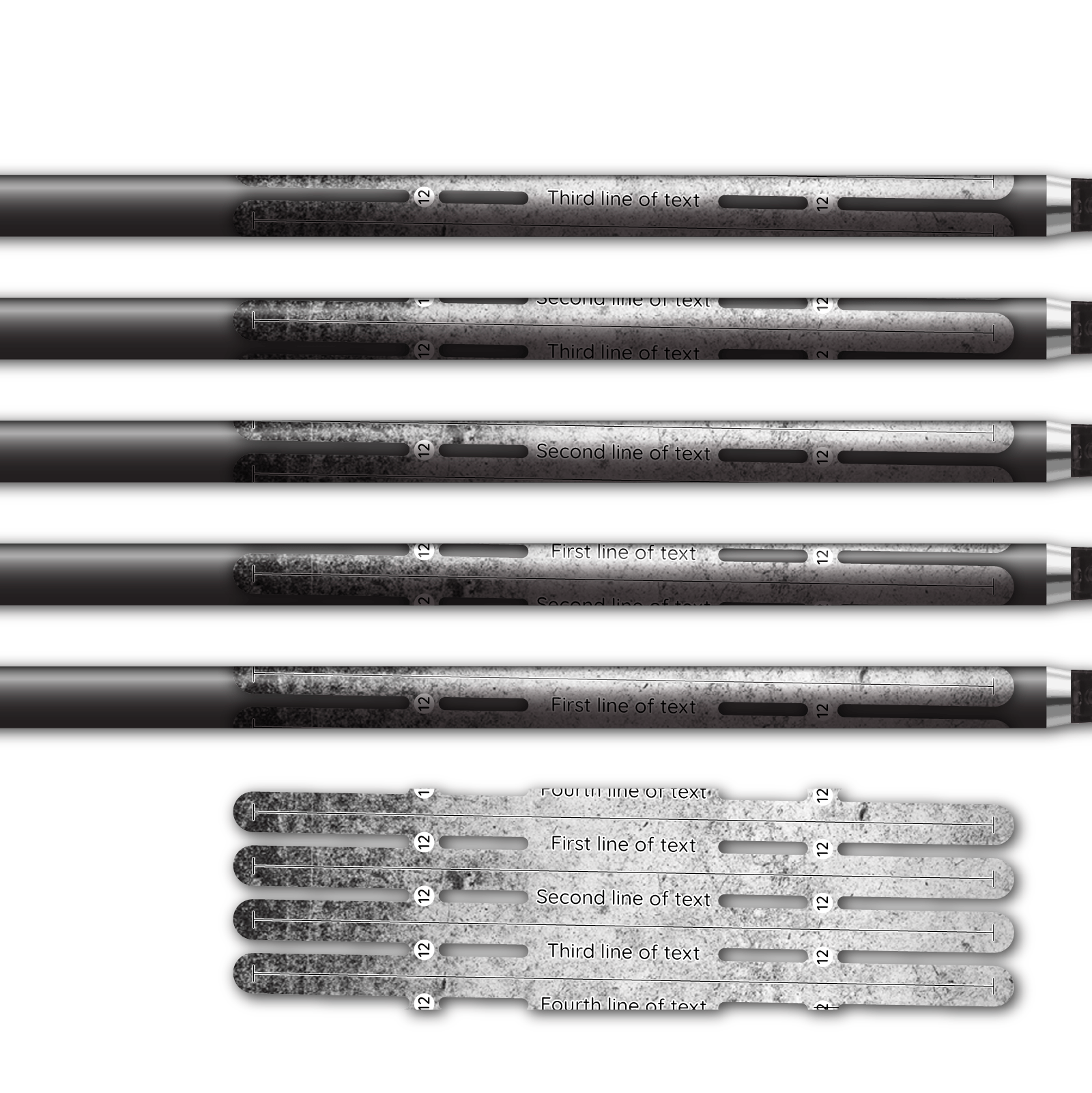 Alternative view of 4 fletch Vortex - Grunge White