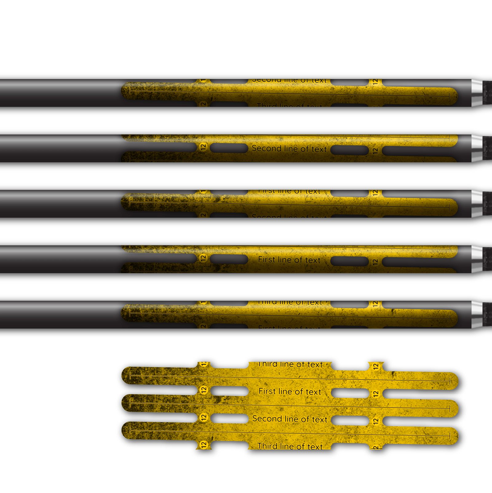 Alternative view of Vortex - Grunge Yellow