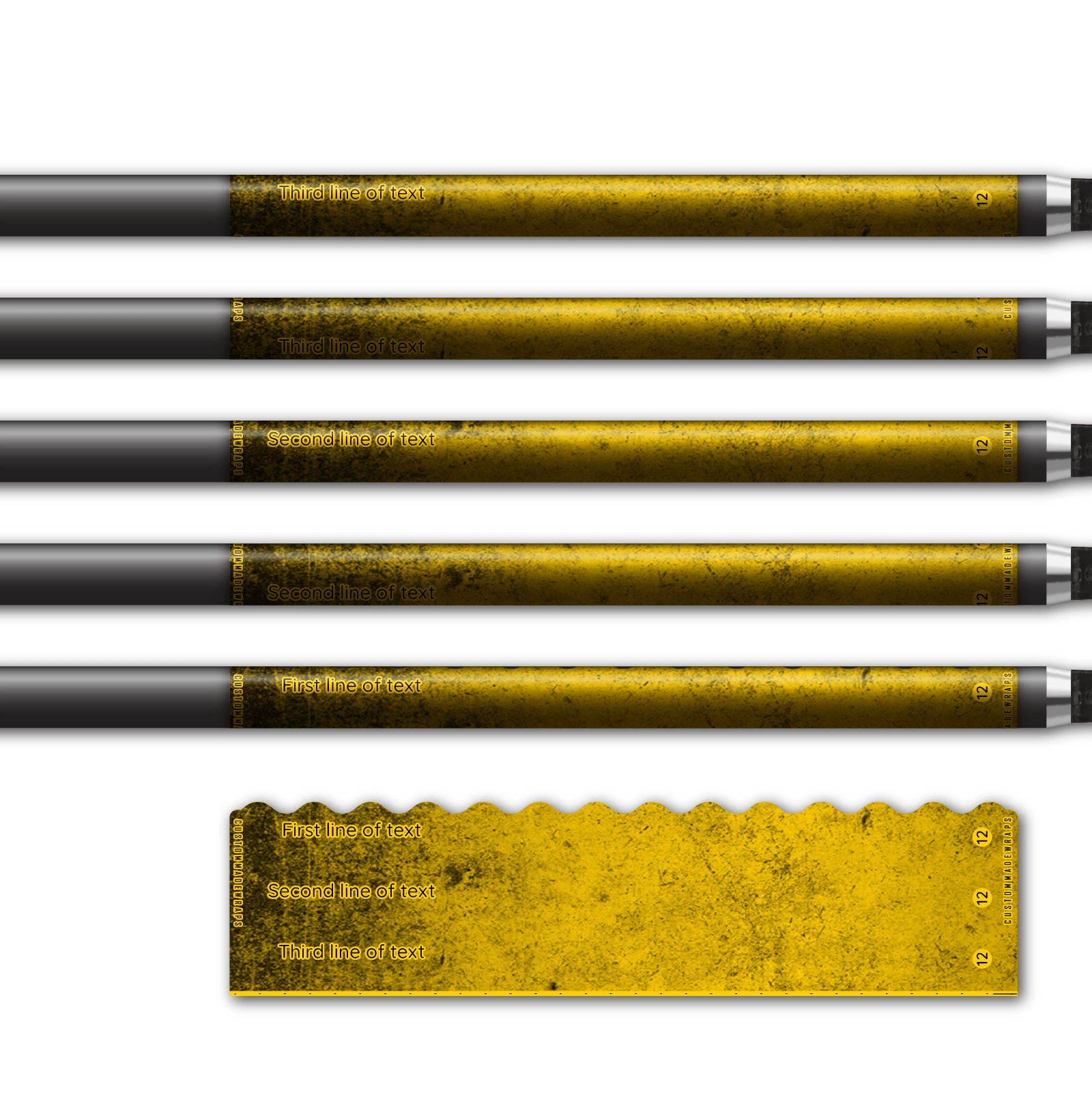 Alternative view of Wave Edge - Grunge Yellow